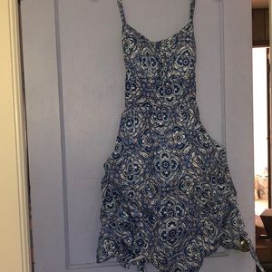 A Line midi ruffle dress